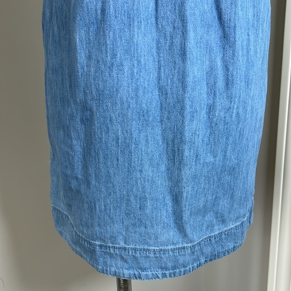 Vineyard Vines Dress Margo Chambray Shirtdress Denim Blue Short Sleeve Sz XS - Picture 6 of 14